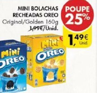Pingo Doce Mini Bolachas Recheadas Oreo 160g promoção