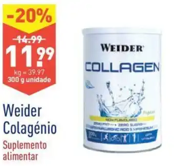 ALDI Weider Colagénio 300g promoção