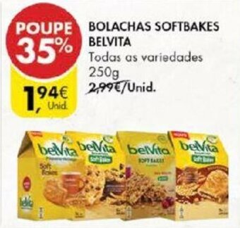 Pingo Doce Bolachas Softbakes Belvita 250g promoção