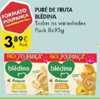 Pingo Doce Puré de Fruta Blédina 8x95g promoção
