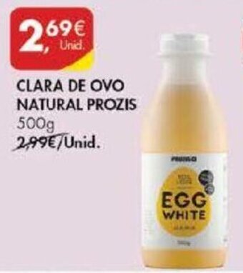 Pingo Doce Clara de Ovo Natural Pozis 500g promoção