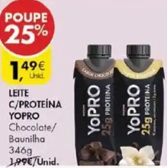 Pingo Doce Leite C/Proteína Yopro 346g promoção