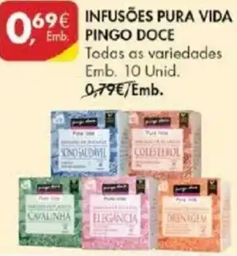 Pingo Doce Infusões Pura Vida Pingo Doce 10 Unid promoção