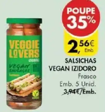 Pingo Doce Salsichas Vegan Izidoro 5 Unid promoção
