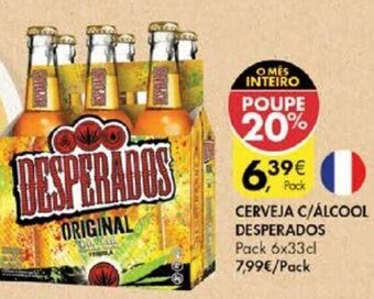 Pingo Doce Cerveja C/ Álcool Desperados 6x33cl promoção