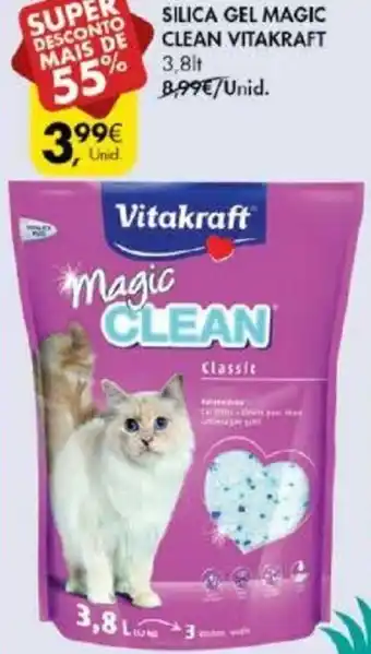 Pingo Doce Silica Magic Clean Vitakraft 3,8lt promoção