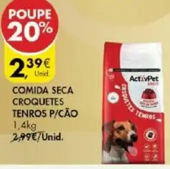 Pingo Doce Comida Seca Croquetes Tenros P/Cão 1,4kg promoção