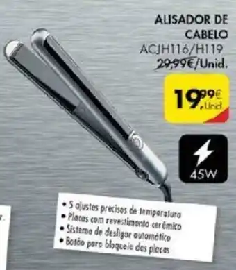 Pingo Doce Alisador de Cabelo 45W promoção
