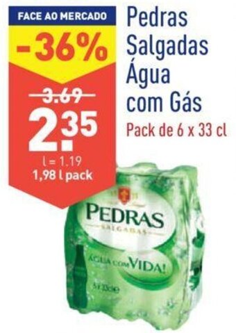 ALDI Pedras Salgadas Água com Gás 6x33cl promoção