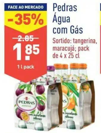 ALDI Pedras Água com Gás 4x25cl promoção