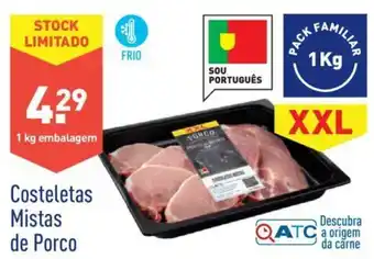ALDI Costeletas Mistas de Porco 1kg promoção
