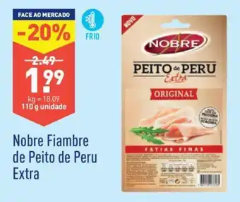 ALDI Nobre Fiambre de Peito de Peru Extra 110g promoção