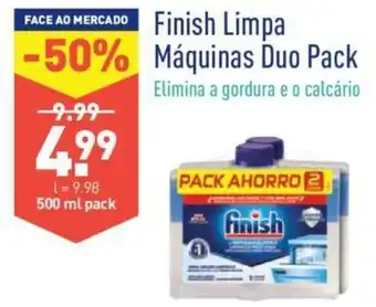ALDI FInish Limpa Máquinas Duo Pack 500ml promoção