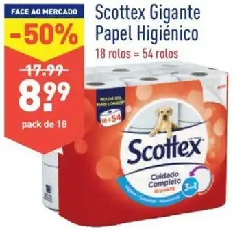 Scottex Girante Papel Higiénico 18 Rolos=54 Rolos