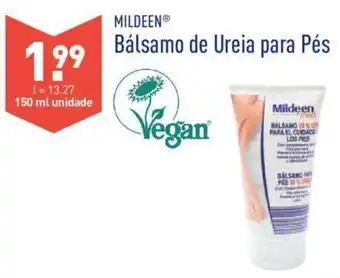 ALDI Mildeen Bálsamo de Ureia para Pés 150ml promoção