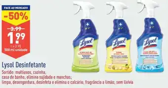 ALDI Lysol Desinfetante 500ml promoção