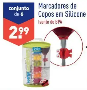 ALDI Marcadores de Copos em Silicone promoção