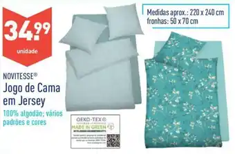 ALDI Novitesse Jogo de Cama em Jersey promoção