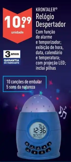 ALDI Krontaler Relógio Despertador promoção