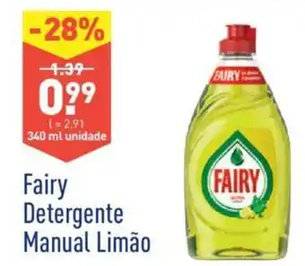 ALDI Fairy Detergente Manual Limão 340ml promoção
