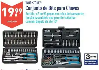 ALDI Workzone Conjunto de Bits para Chaves promoção