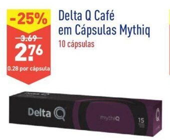ALDI Delta Q Café em Cápsulas Mythiq 10 cápsulas promoção