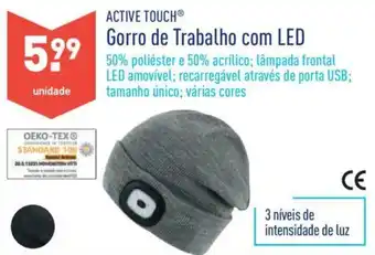 ALDI Active Touch Gorro de Trabalho com LED promoção