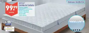 ALDI Novitesse Colchão de Conforto 140x200x17cm promoção