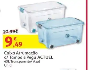 Caixa Arrumação c/ Tampa e Pega Atuel 43L