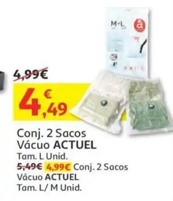 Auchan Conj. 2 Sacos Vãcuo Actiel promoção