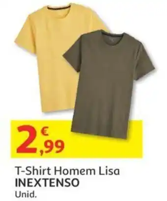 Auchan T-Shirt Homem Lisa Inextenso promoção
