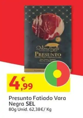 Auchan Presunto Fatiado Vara Negra SEL 80g promoção