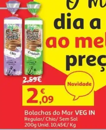 Auchan Bolachas do Mar VEG IN 200g promoção
