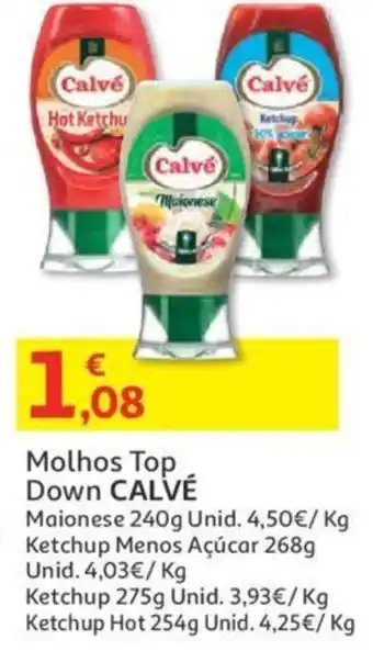 Auchan Molhos Top Down Calvé promoção