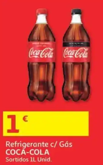 Auchan Refrigerante C/Gás Coca-Cola 1L promoção