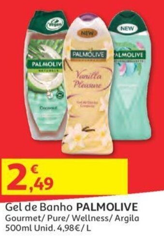 Auchan Gel de Banho Palmolive 500ml promoção