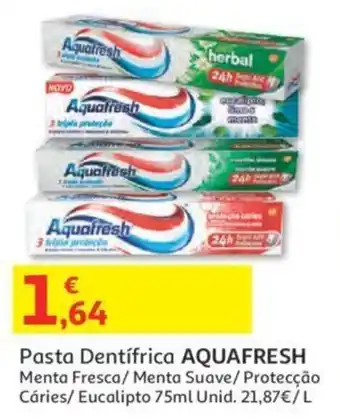 Auchan Pasta Dentífrica Aquafresh 75ml promoção