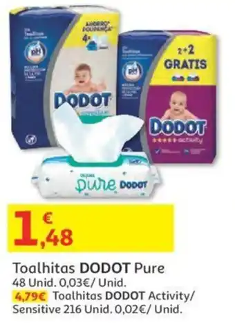 Auchan Toalhitas Dodot Pure promoção