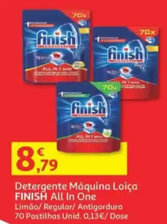 Auchan Detergente Máquina Loiça Finish All in One promoção