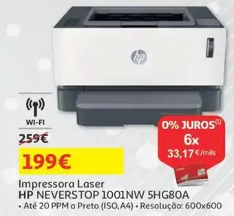 Impressora Laser HP Neverstop 1001NW 5HG80A
