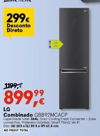 Worten LG Combinado GBB92MCACP promoção