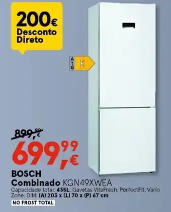 Worten BOSCH Combinado KGN49XWEA promoção