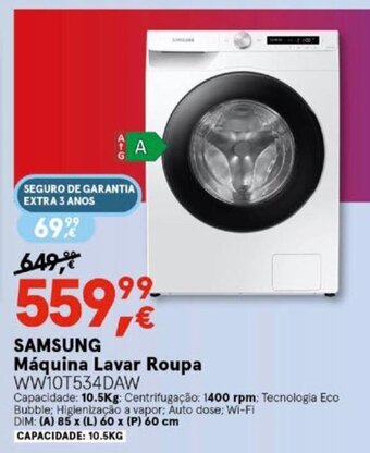 SAMSUNG Máquina Lavar Roupa