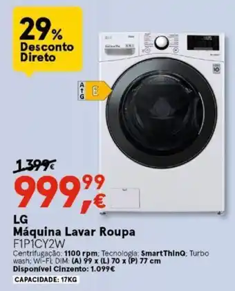 Worten LG Máquina Lavar Roupa promoção