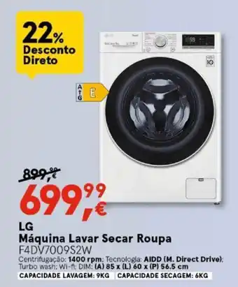 Worten LG Máquina Lavar Secar Roupa promoção