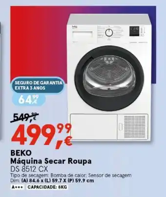 Worten BEKO Máquina Secar Lavar Roupa promoção