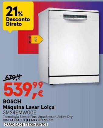 Worten BOSCH Máquina Lavar Loiça promoção