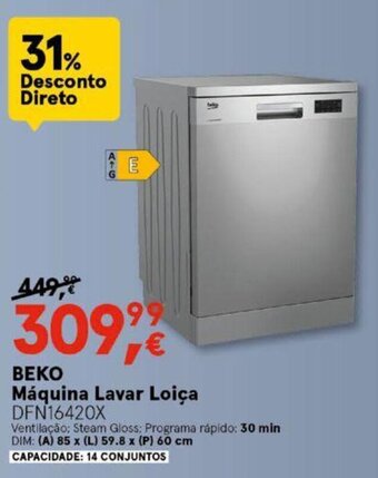 Worten BEKO Máquina Lavar Loiça promoção