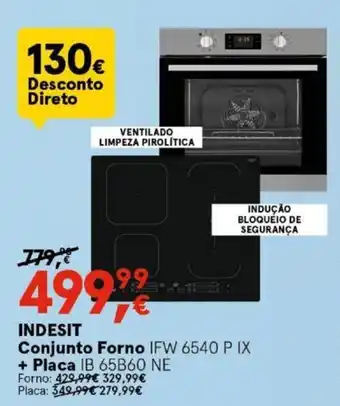 Worten INDESIT Conjunto Forno + Placa promoção