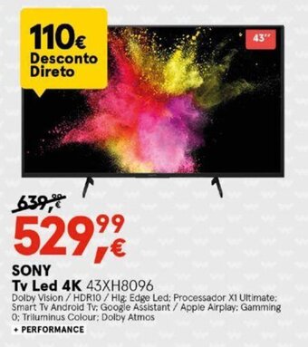 Worten SONY Tv LED 4K promoção